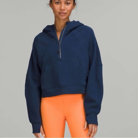 SALE PRICE! scuba oversized half zip hoodie - Picture 3 of 3